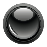 Black Circle Button