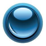 Dark Blue Circle Button